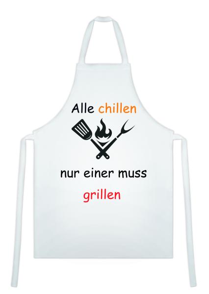 Grillschürze Alle chillen